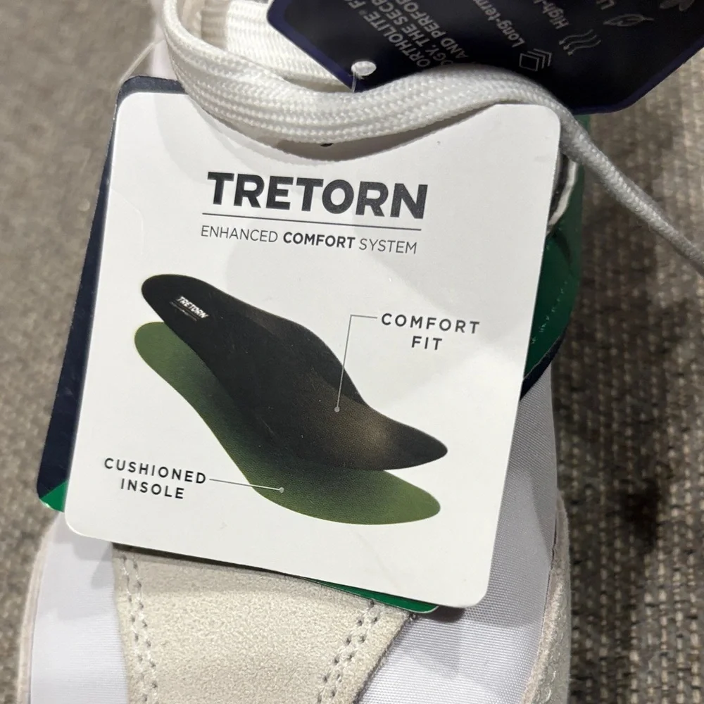 Tretorn Cream and Green Sneakers - Picture 9 of 12